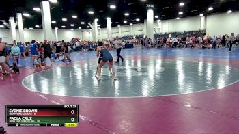 130 lbs Semis & Wb (16 Team) - Sydnie Brown, Grappling Gators vs Paola Cruz, Iron Lion Wrestling