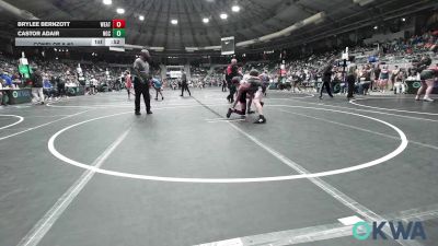 105 lbs Consi Of 8 #2 - Brylee Bernzott, Weatherford Youth Wrestling vs Castor Adair, Norman Grappling Club