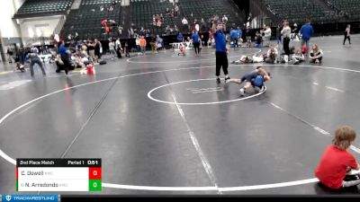 52-56 lbs 2nd Place Match - Nolan Arredondo, Elm Creek Wresting Club vs Clayton Dowell, Republic Co Wrestling Club