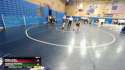 170lbs Champ. Round 2 - Morgan Folwick, Tahoma (Girls) vs Iteina Soko, Hudson`s Bay (Girls)