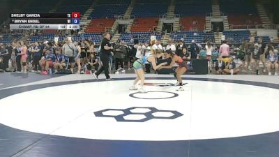 95 lbs Champ. Rd Of 64 - Shelby Garcia, Texas vs Brynn Engel, Wisconsin