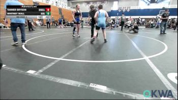 130-140 lbs Rr Rnd 4 - Tanner Bryson, Division Bell Wrestling vs Whitney Wall, Noble Takedown Club