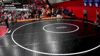 145 lbs Champ. Round 1 - Greg Carter, Burgettstown Hs vs Dylan Thurber, Butler