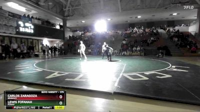 175 lbs 1st Place Match - Lewis Fofanah, Poway vs Carlos Zaragoza, Brawley