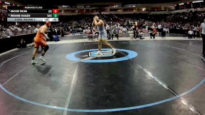 4A 189 lbs Cons. Round 3 - Reggie Suazo, Taos vs Jacob Silva, St. Pius X