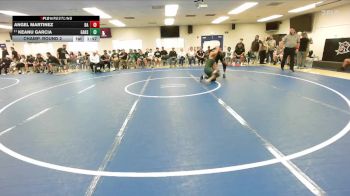 165 lbs Champ. Round 2 - Keanu Garcia, Garces vs Angel Martinez, Bishop Alemany