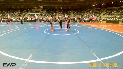 72 lbs Consi Of 8 #2 - Lilo Gebara, Greater Heights Wrestling vs Hanna Hensen, Hudson Wrestling Club