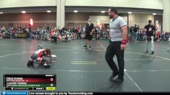 75 lbs Round 1 (4 Team) - Carter Marsh, Contenders Wrestling Academy Blue vs Cruz Evans, Backyard Brawlers