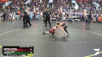 52 lbs Cons. Round 5 - Jaxson Knop, Caledonia WC vs Lincoln Sayers, Northwest Red Crushers