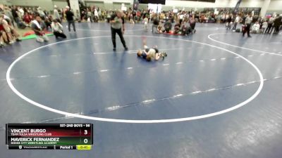 56 lbs Quarterfinal - Maverick Fernandez, Dodge City Wrestling Academy vs Vincent Burgo, Team Tulsa Wrestling Club