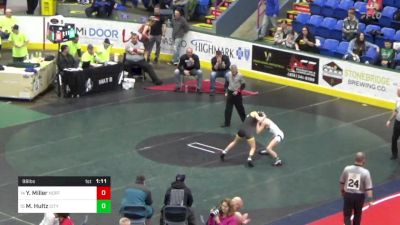 98 lbs Round Of 16 - Yasmin Miller, Northern Bedford vs Madison Hultz, City Of Pittsburgh