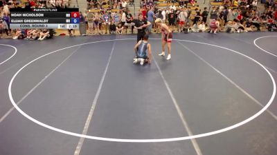 138 lbs Cons. Round 3 - Noah Nicholson, MN vs Elijah Greenwaldt, MN