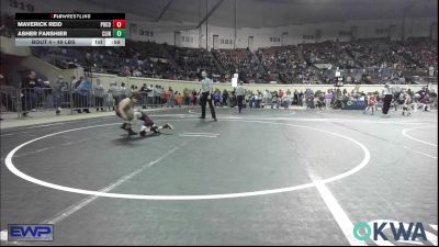 49 lbs Round Of 32 - Maverick Reid, Pocola Youth Wrestling vs Asher Fanshier, Clinton Youth Wrestling