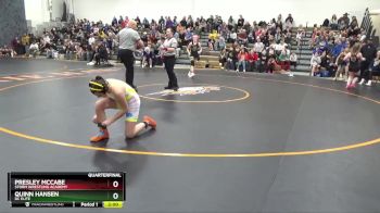 J-4 lbs Quarterfinal - Presley McCabe, Storm Wrestling Academy vs Quinn Hansen, DC Elite