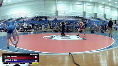 126 lbs Cons. Round 4 - Doyle Grosz, OH vs Darius Ambs, MI