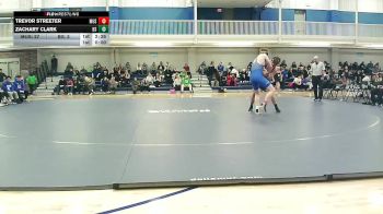 174 lbs Round 2 (8 Team) - Trevor Streeter, Muskegon Community College vs Zachary Clark, Bryant Stratton