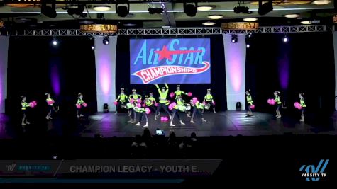 Champion Legacy - Youth Elite Pom [2022 Youth - Pom - Large Day 1] 2022 ASCS Wisconsin Dells Dance Grand Nationals and Cheer Showdown