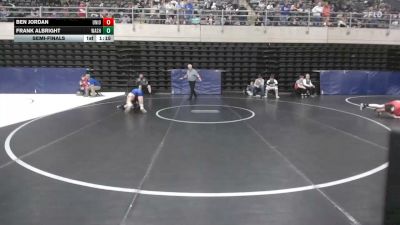 115 lbs Semifinal - Ben Jordan, Uniontown vs Frank Albright, Washington Township