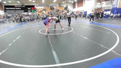 144 lbs 7th Place Match - Leonardo Guerrero, Mayfair vs Maxximus Gasca, Colony