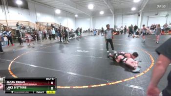 90 lbs Round 5 - Jadan Pagan, Mighty Warriors Wrestling Acad vs Luke D`Ettore, C2X