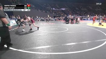 6A Boys 132 lbs Cons. Round 3 - Brent Topliff, Sandy Boys vs Griffin Thomas, Sherwood Boys