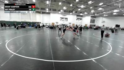 197 lbs Champ. Round 2 - Guy Fraley, UW-Parkside vs Brody Sampson, Iowa