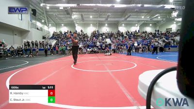 100 lbs Quarterfinal - Rylan Hamby, Keystone Kids Wrestling Club vs Clinton Stout Jr., Keystone Kids Wrestling Club