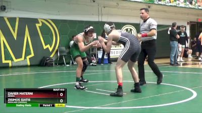 144 lbs Cons. Semi - Zisimos Giatis, Highland (Medina) vs Zavier Materni, Genoa