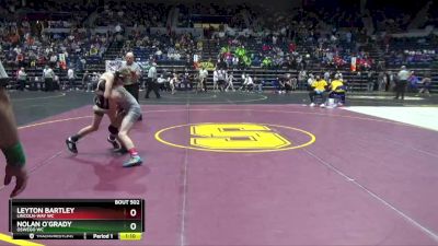 90 lbs Cons. Round 3 - Leyton Bartley, Lincoln-Way WC vs Nolan O`Grady, Oswego WC