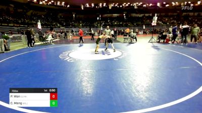 70 lbs Consi Of 8 #1 - Parker Won, Olympic vs Carter Meng, Williamstown Braves