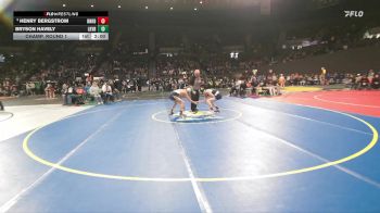 3A Boys 106 lbs Champ. Round 1 - Henry Bergstrom, Banks Boys vs Bryson Havely, Lakeview Boys