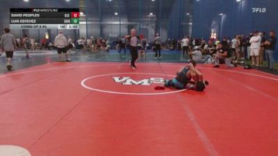 113 lbs Consi Of 8 #2 - David Peoples, Old Bridge Wrestling Club vs Luis Estevez, Savage Wrestling Academy