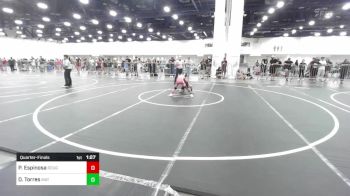 57 lbs Quarterfinal - Philip Espinosa, Rough House vs Daniel Torres, Mat Demon WC