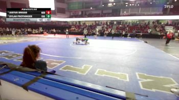 120 lbs Quarterfinal - Dylan Frothinger, Eagle vs Justus Briggs, Meridian