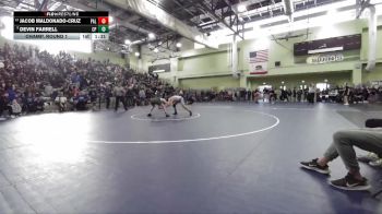 120 lbs Champ. Round 1 - Devin Farrell, CANOGA PARK vs Jacob Maldonado-Cruz, Palisades