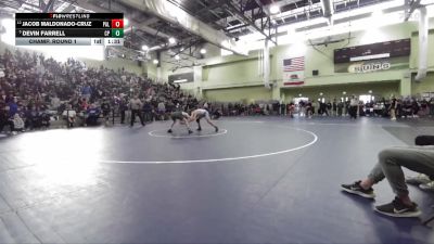 120 lbs Champ. Round 1 - Devin Farrell, CANOGA PARK vs Jacob Maldonado-Cruz, Palisades