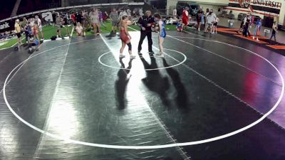 110 lbs Cons. Sub-semis - Ella Kavanagh, Nevada vs Abbey West, Utah