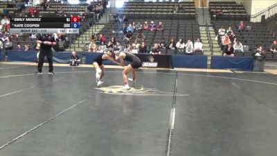 110 lbs 3rd Place Match - Kate Cooper, Lindenwood University vs Emily Mendez, William Jewell College