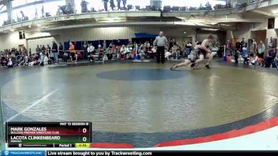 220 lbs Cons. Round 2 - Mark Gonzales, Bulldog Premier Wrestling Club vs Lacota Clinkenbeard, Indiana