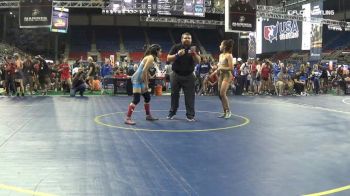 100 lbs Cons 16 #2 - Odelia Lopez, Texas vs Brittany Cotter, Texas