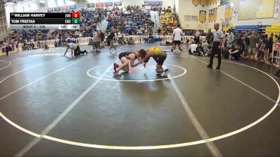 126 lbs Cons. Round 4 - William Harvey, SOT / DOZ vs Tom Freitas, Cowboy Wrestling Club