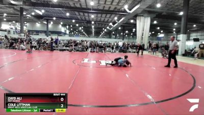 76 lbs Cons. Round 3 - Zayd Ali, Mat Sharks vs Cole Littman, Great Neck Wrestling Club