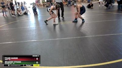 110 lbs Round 3 (6 Team) - Braeden Staggs, Dundee WC vs Tyler Hargis, Ares