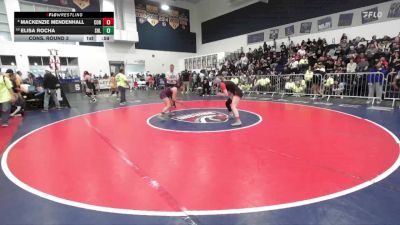 125 lbs Cons. Round 3 - Elisa Rocha, Shadow Hills vs Mackenzie Mendenhall, Corona
