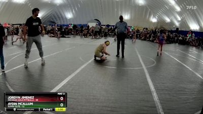 96 lbs Round 5 (10 Team) - Jordyn Jimenez, Michigan Gold Pittbulls vs Aydin Mcallum, Slivka Elite