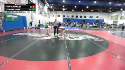 115 Girls Cons. Round 2 - Kaitlynn Frank, Oceanside vs Sophia Pomales, West Hills