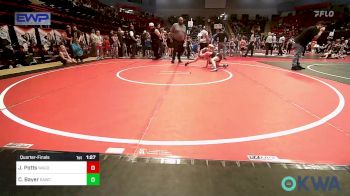 73 lbs Quarterfinal - Jake Potts, Wagoner Takedown Club vs Cash Bayer, Broken Arrow Wrestling Club