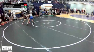 110 lbs. Cons. Round 3 - Ellysia Wasson, McDonald County vs Lydia Barrett, Washington