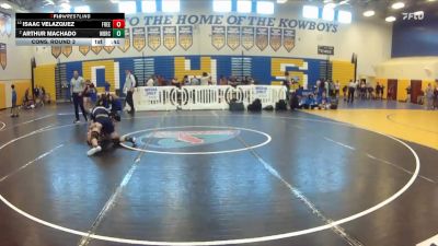 132 lbs Cons. Round 3 - Arthur Machado, West Boca Raton Community High School vs Isaac Velazquez, Freedom