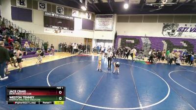 65 lbs Quarterfinal - Jace Craig, Bruin Wrestling Club vs Weston Tenney, Riverton Wolf Pack Wrestling